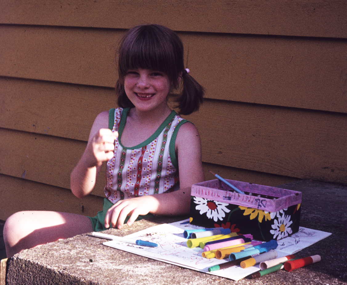 Childhood photo of Karen Dahlquist, Author, Illustrator, Graphic Designer - Happyfish