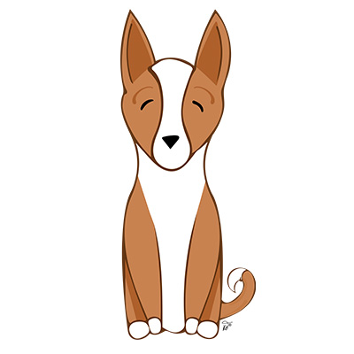shop red basenji dog products by karen dahlquist